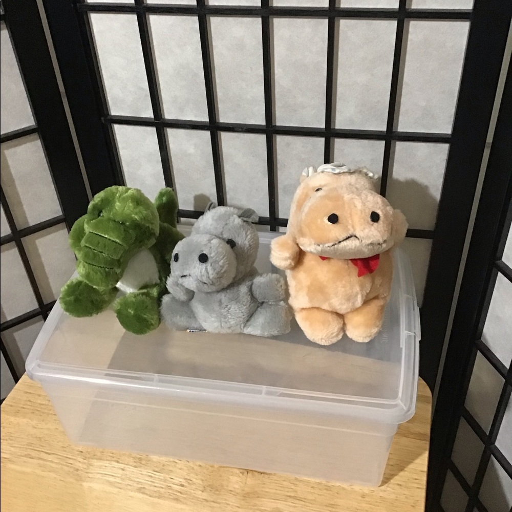 Bundle 2 Stuffed Hippos and 1 Gator